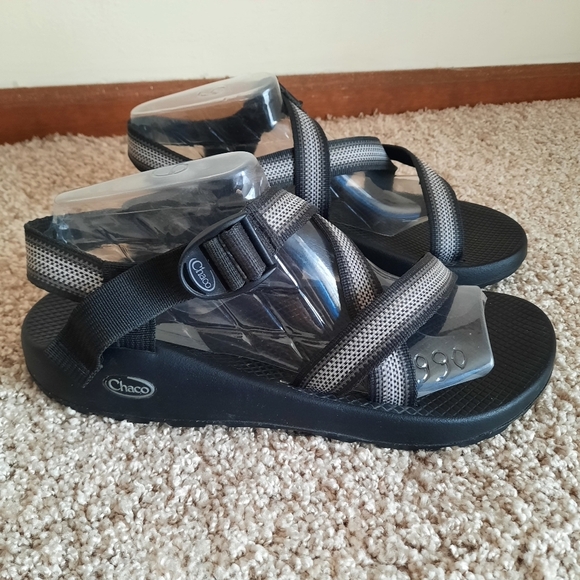 Chaco Z1 Adjustable Wide Strap Classic Sandals Split Gray Vibram Hiking Sandals - Picture 3 of 16